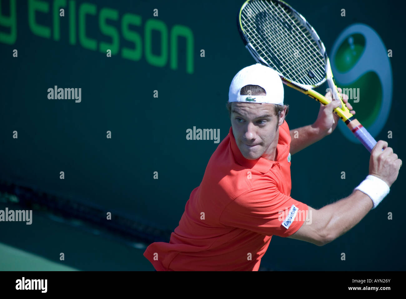 Richard Gasquet 2008 Sony Ericsson Open Tennis Championship Stock Photo ...