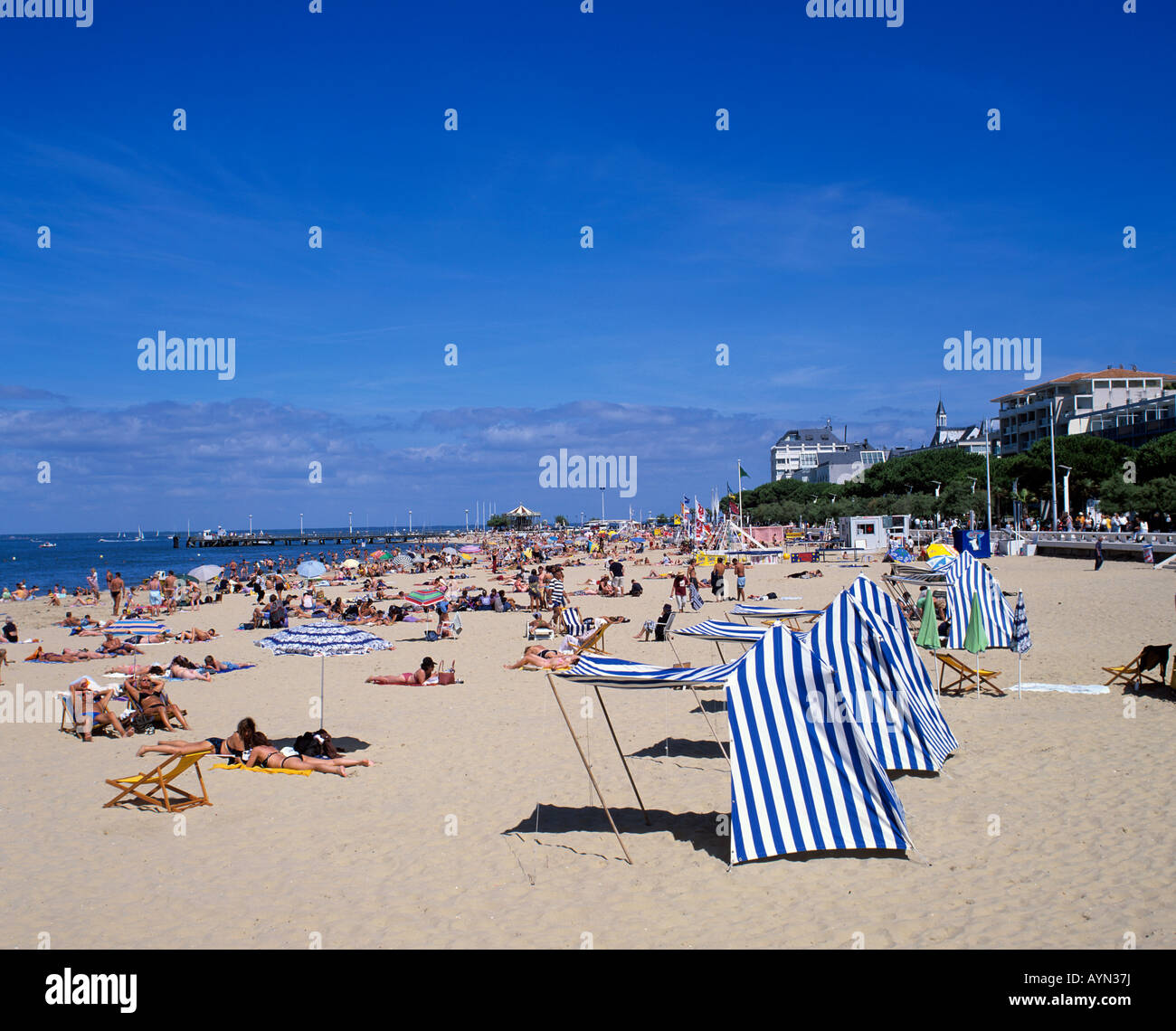 Europa Europe Frankreich France Arcachon Atlantik Atlantic Atlantischer Ozean Ocean Stock Photo