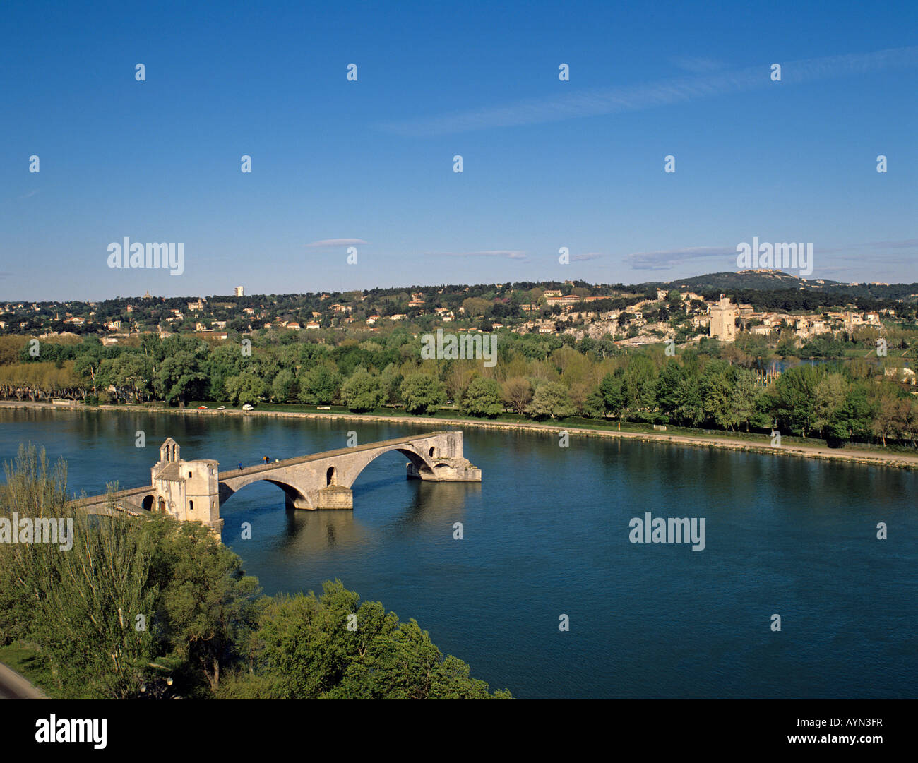 Europa Europe Frankreich France Provence Avignon Pont St Benezet Rhone ...
