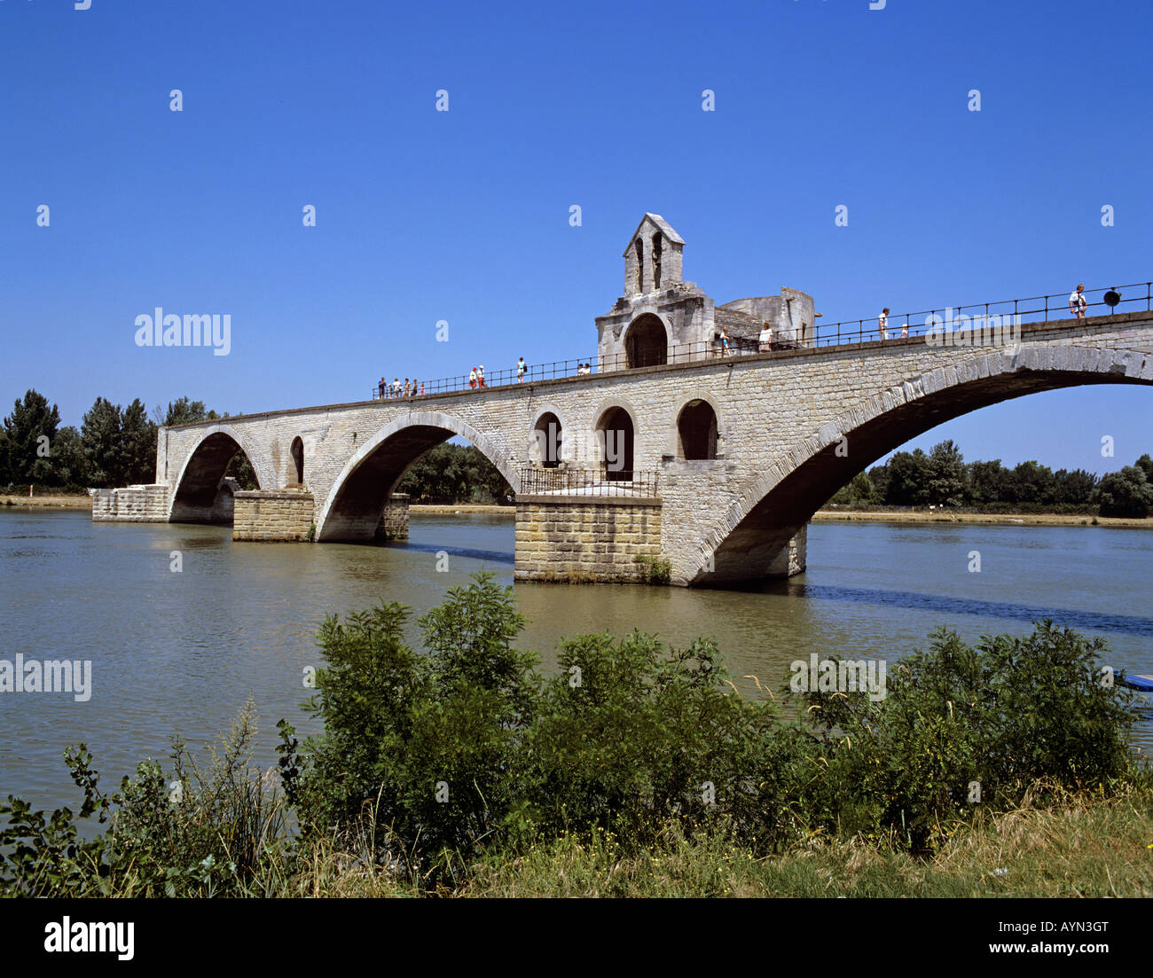 Europa Europe Frankreich France Provence Avignon Pont St Benezet Rhone ...