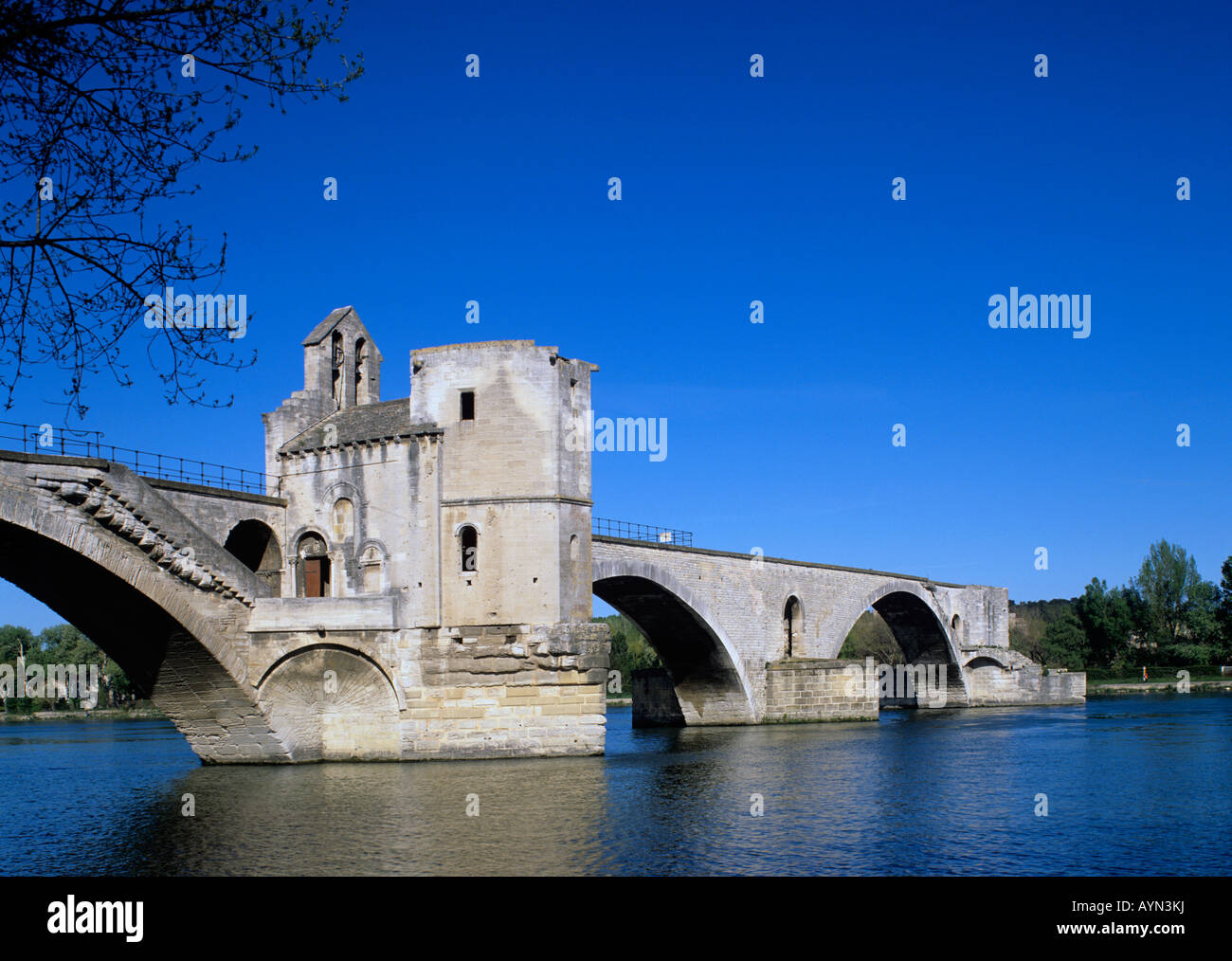 Europa Europe Frankreich France Provence Avignon Pont St Benezet Rhone ...