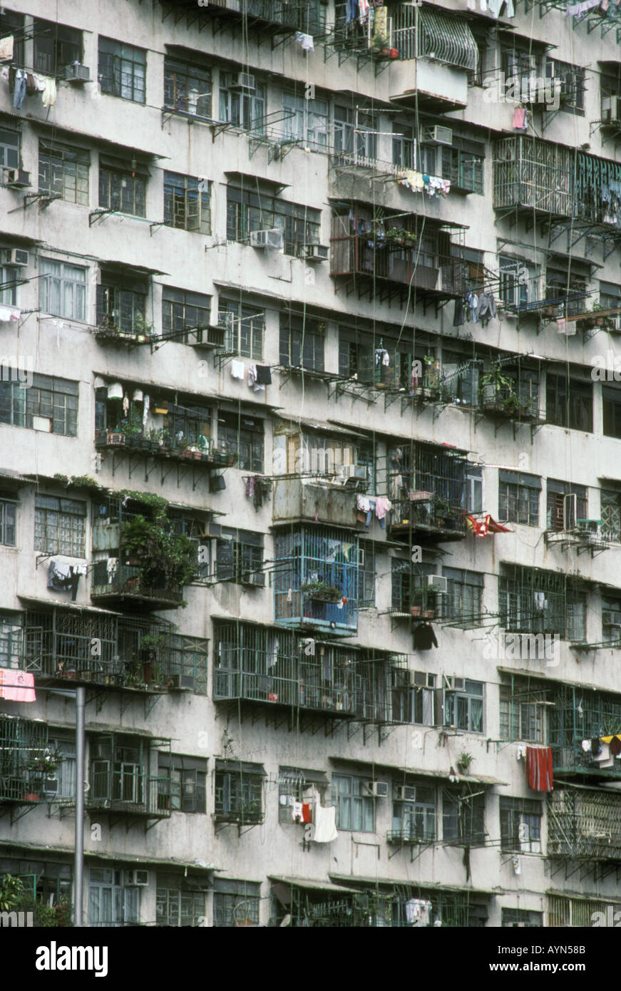 Asia Hong Kong Kowloon appartment buildings Stock Photo - Alamy