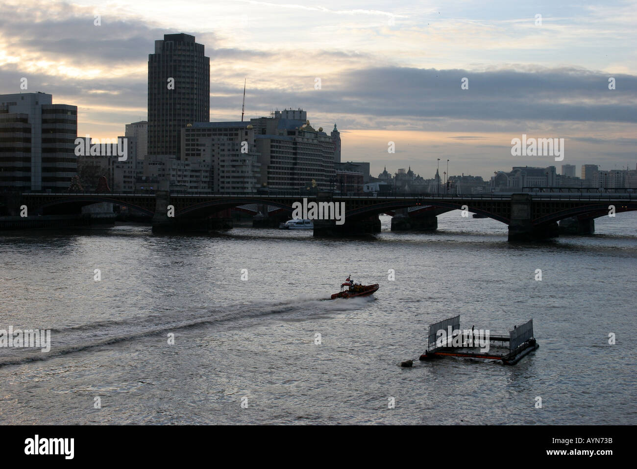 The river Thames London England. Stock Photo
