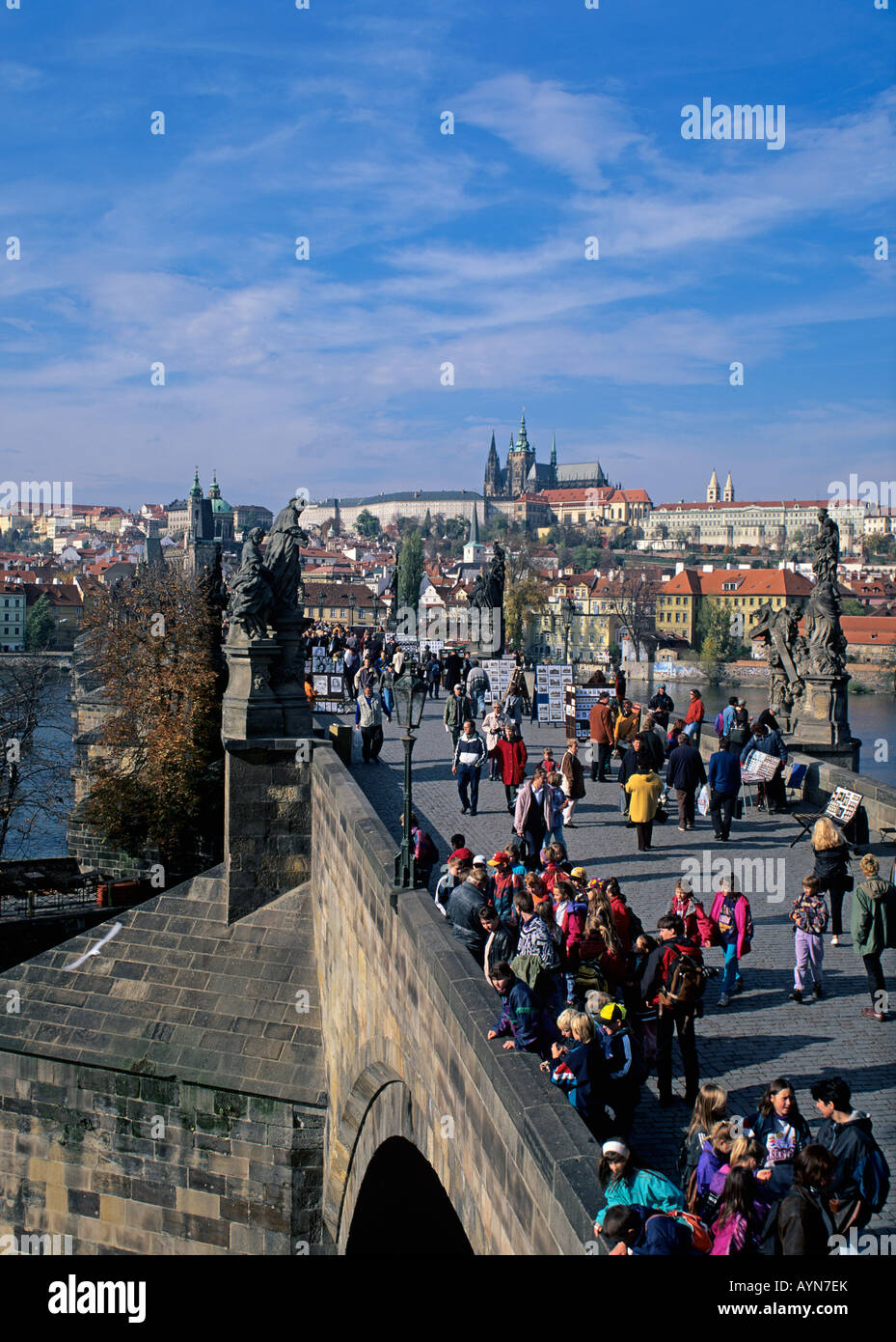 Czech Republic Cz Prag Prague Karlsbruecke Karls Charles Bridge Stock Photo Alamy