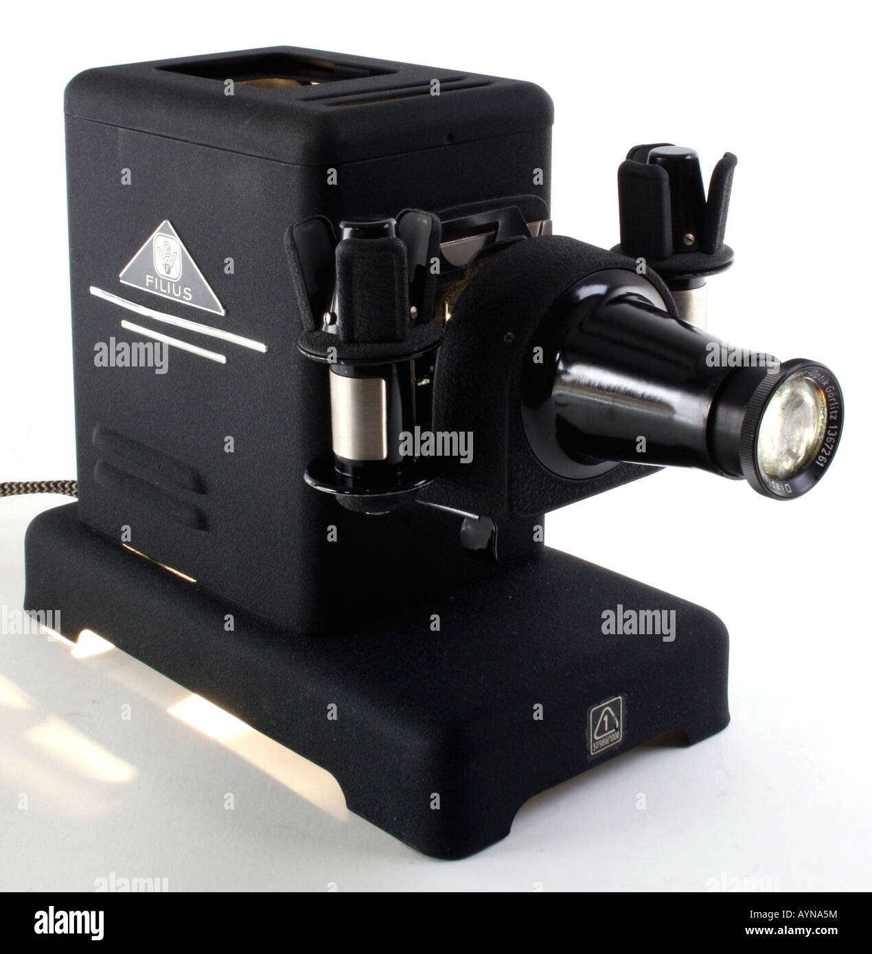 technics, lenses, GDR, 1980s, small film projector Filius, produced by