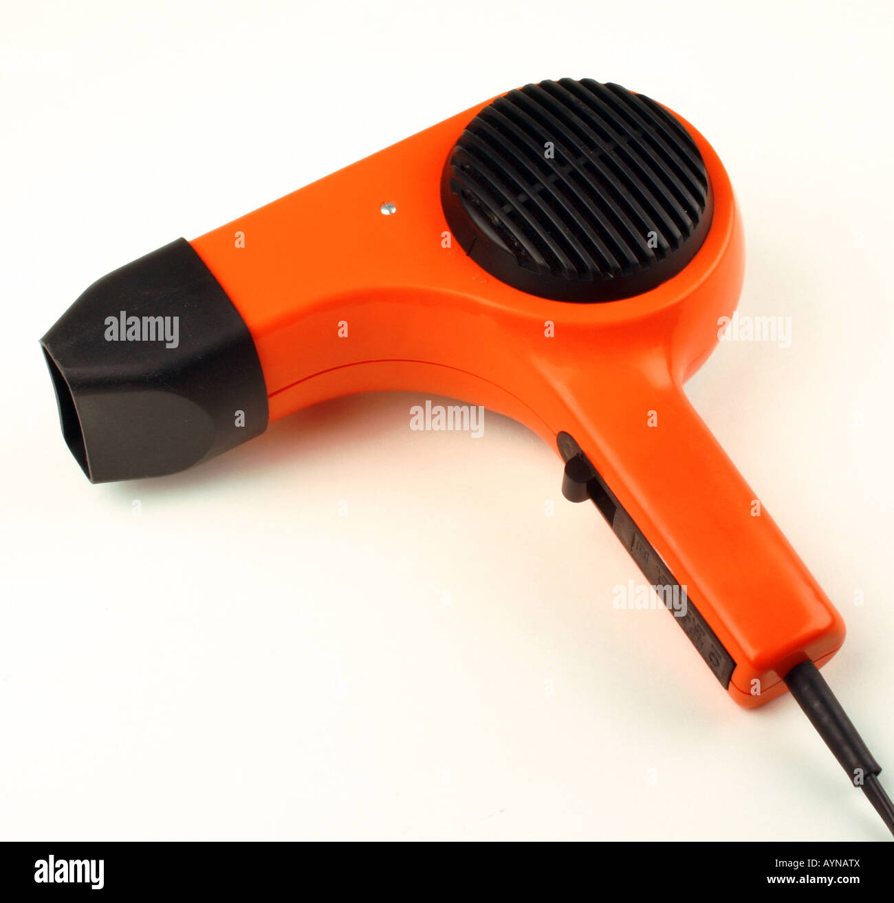 household hair dryer LLD 800 produced by VEB Elektrogeraetewerk Suhl GDR 1973 historic historical East Germany 20th century studio shot product object 1970s hair dryer factory design electrical applia...