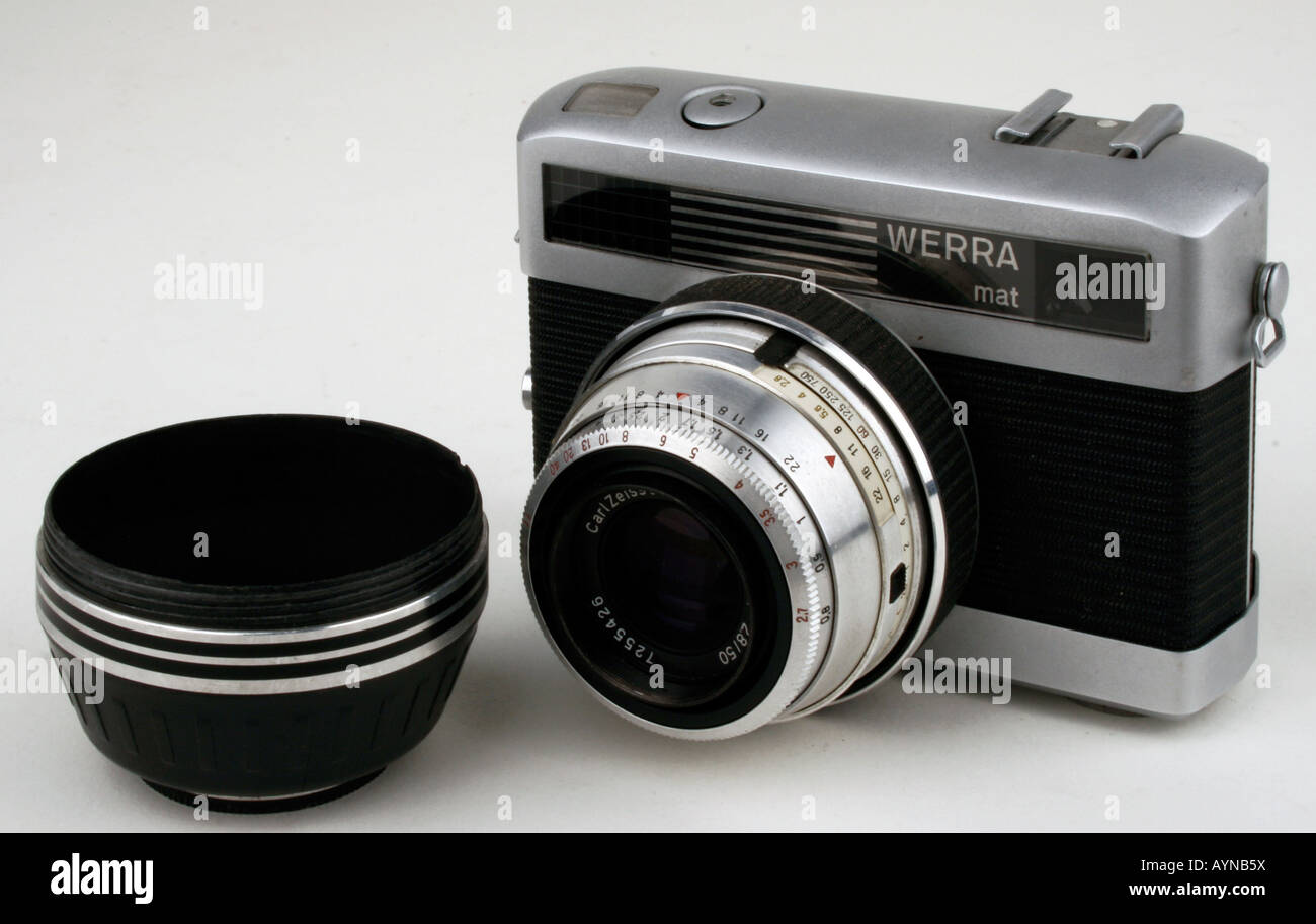 photography, cameras, small film rangefinder camera Werra mat, produced