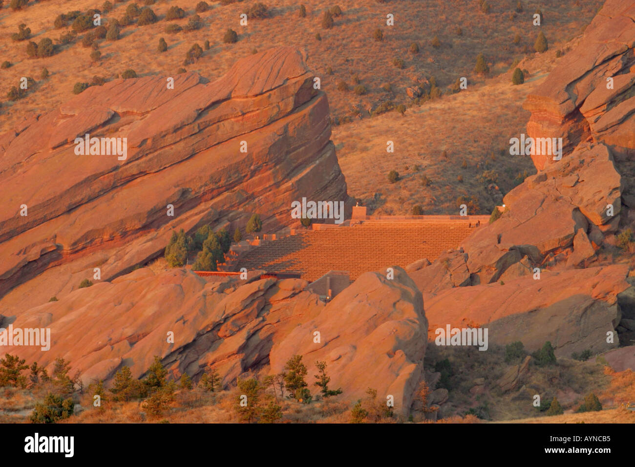 Red Rocks Amphitheater at dawn Stock Photo - Alamy
