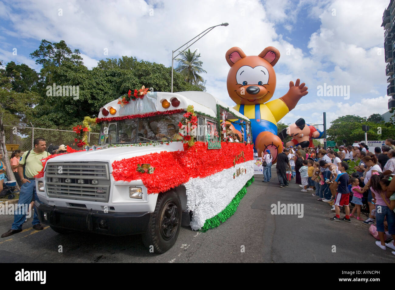 Christmas parade, San Juan, Puerto Rico Stock Photo Alamy