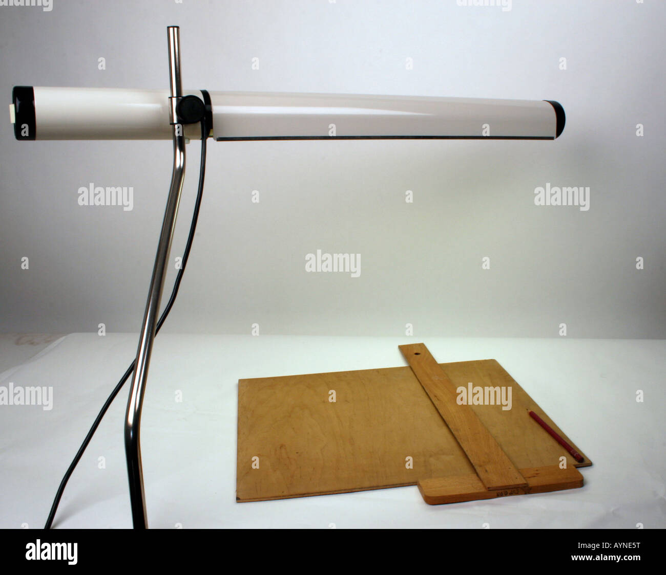 energy, lamps and light, desk and drawing table light typ 3743, produced by VEB NARVA Leuchtenbau Arnsdorf, GDR, 1980s, Stock Photo
