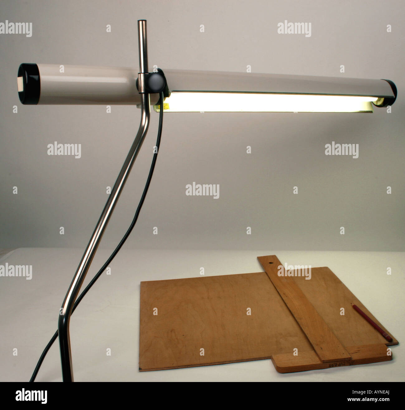 energy, lamps and light, desk and drawing table light typ 3743, produced by VEB NARVA Leuchtenbau Arnsdorf, GDR, 1980s, Stock Photo