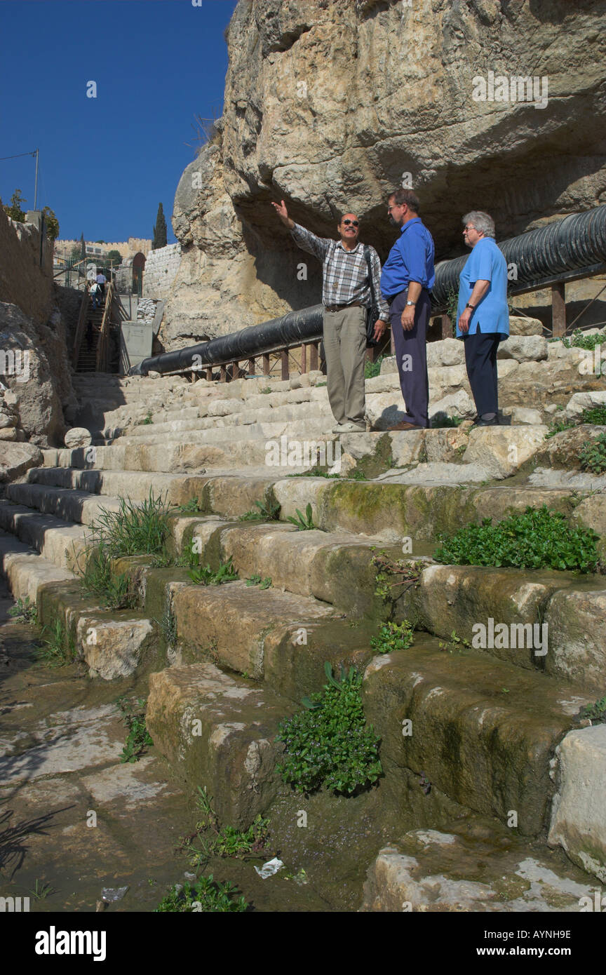 Israel Jerusalem Village of Silwan new pool of the Siloah 2nd temple