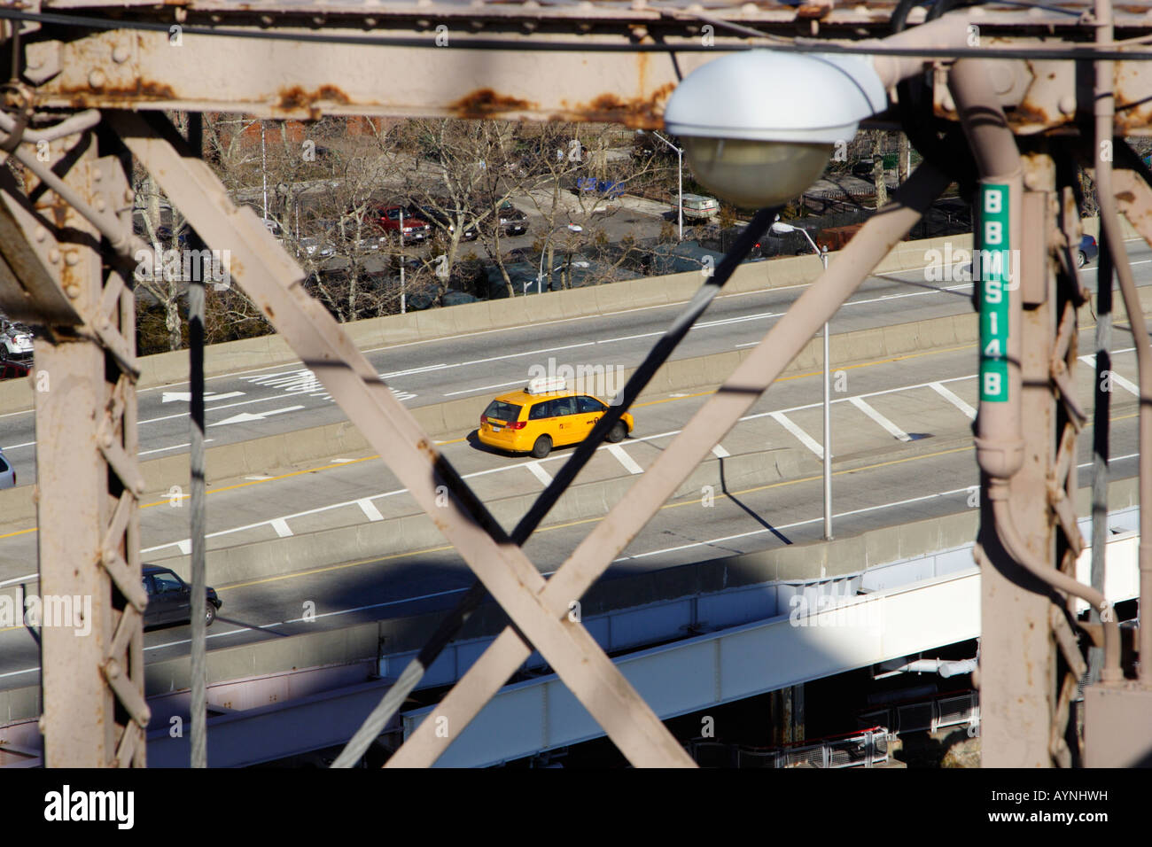 yellow new york cab Stock Photo