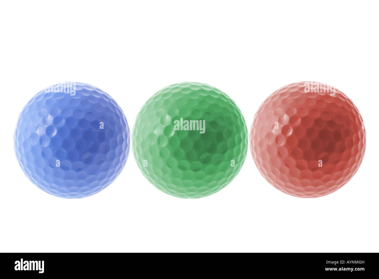 Color Golf Balls Stock Photo Alamy