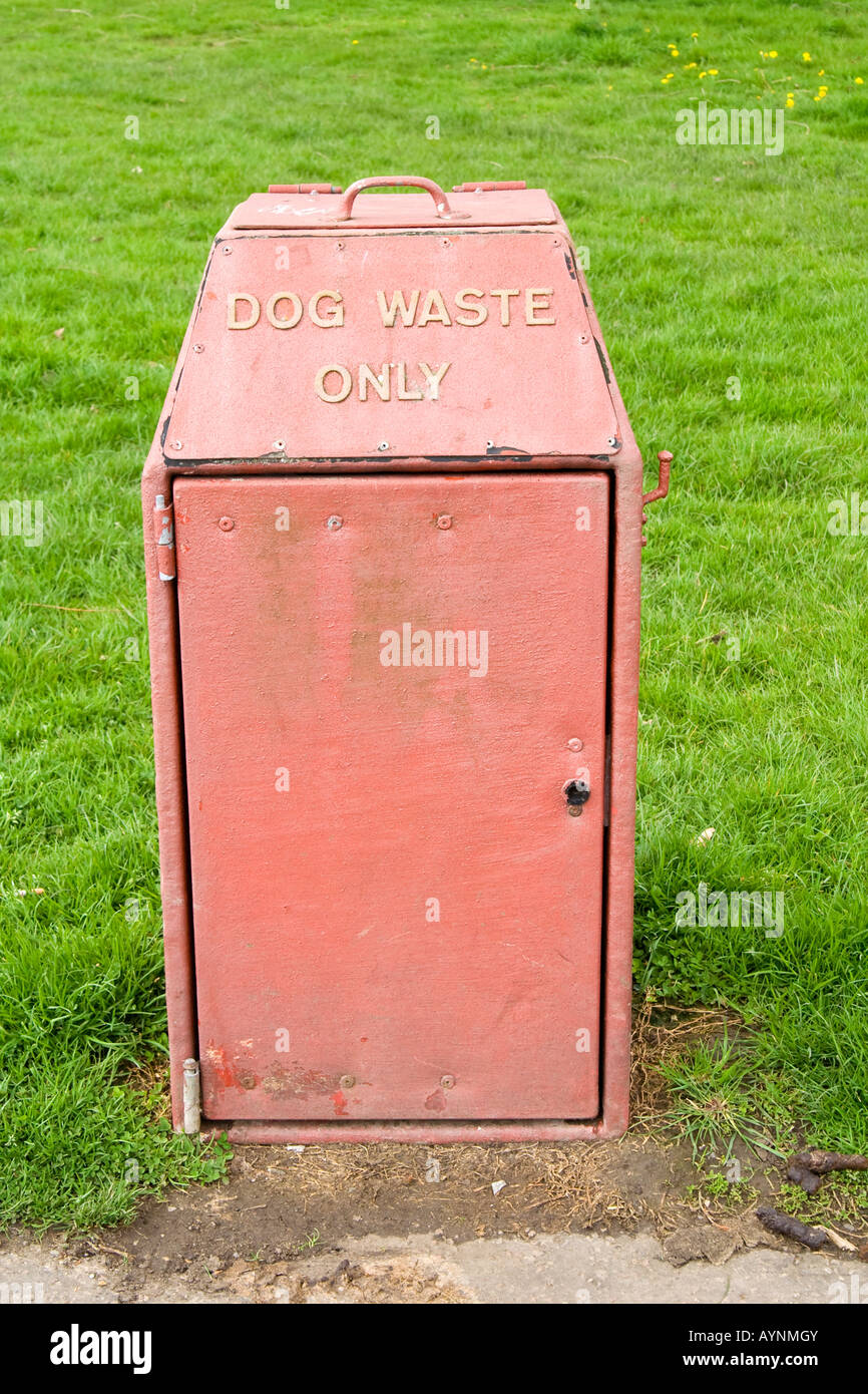A dog waste ^bin, UK Stock Photo Alamy
