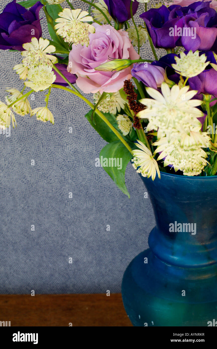 Bunch of flowers with roses Stock Photo Alamy