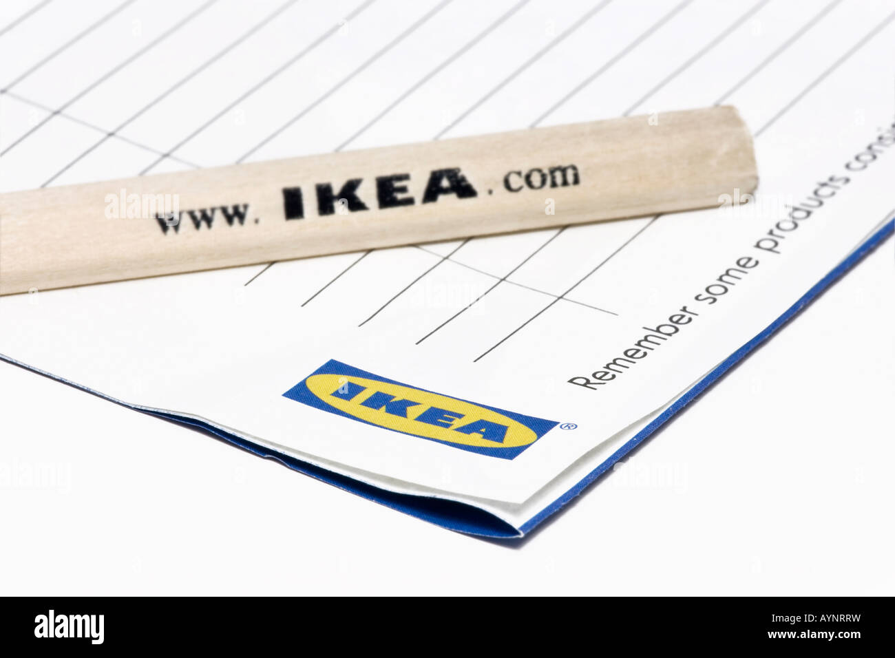 toegang Tether Alcatraz Island An Ikea order form and pencil on a white table with sharp focus on the form  Stock Photo - Alamy