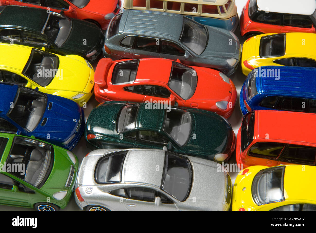 toy car traffic jam Stock Photo Alamy