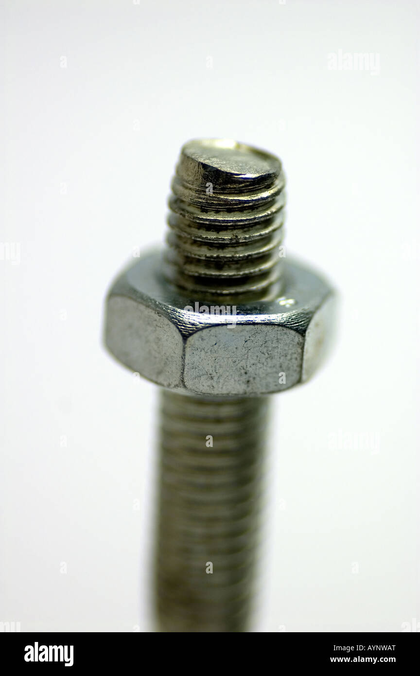 A nut and Threaded Bolt Stock Photo Alamy