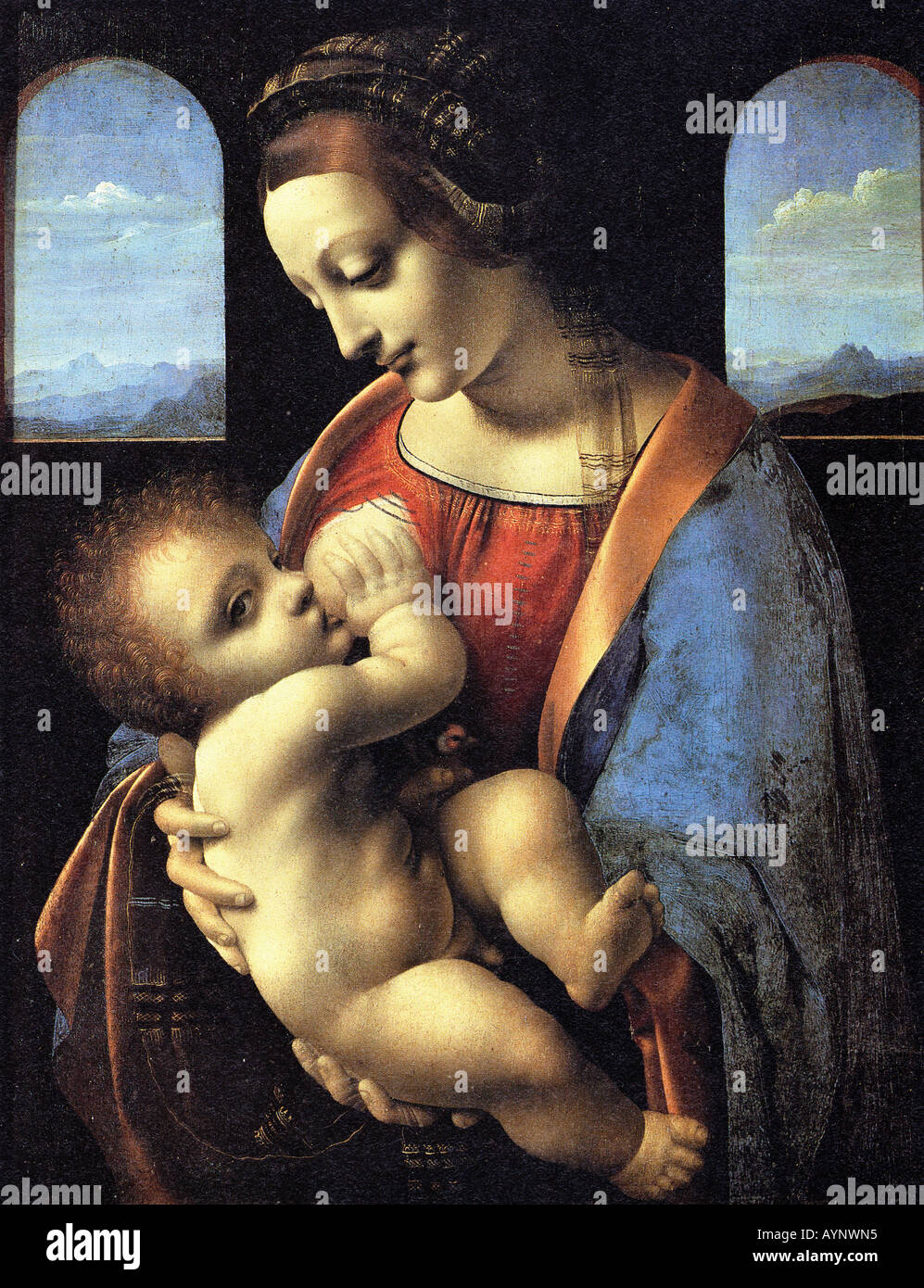 Leonardo da vinci madonna litta hi-res stock photography and images - Alamy