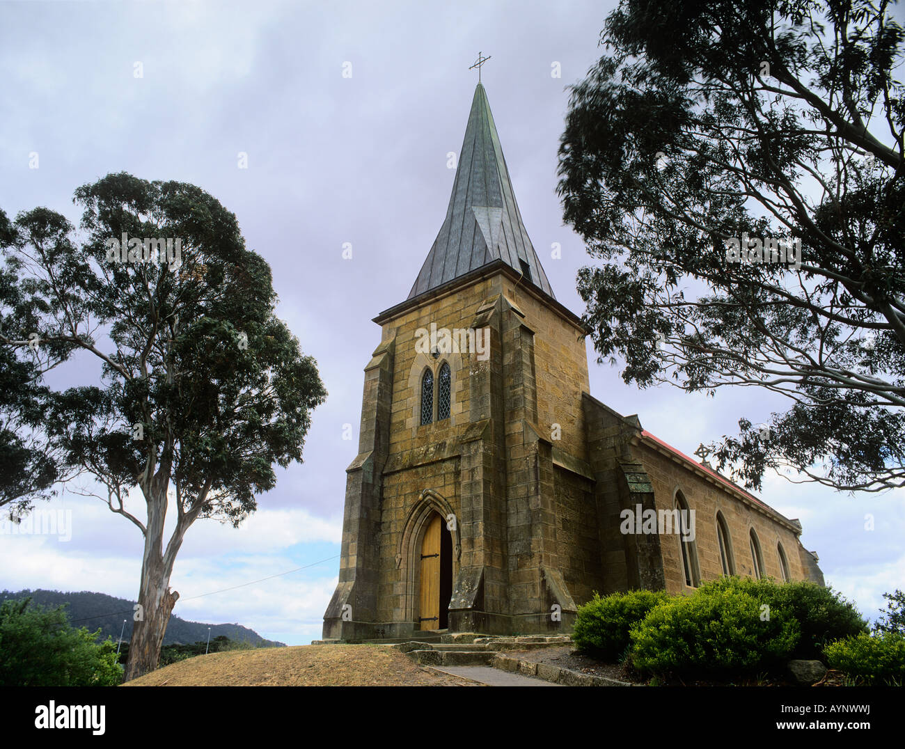 Saint John s Catholic Church 1837 in Richmond Tasmania Island Australia Stock Photo