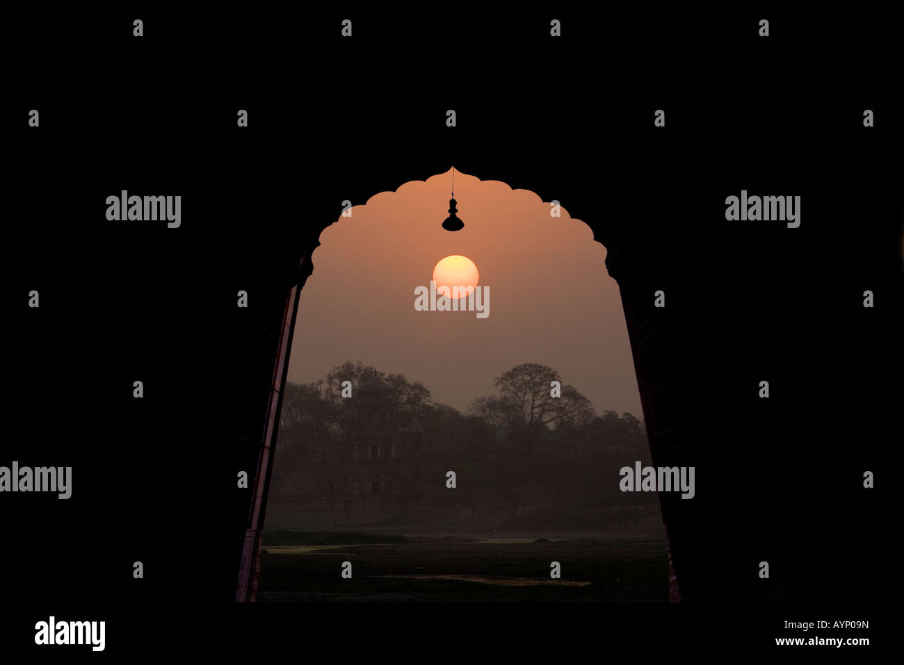 Sunrise at Taj Mahal, Agra, India Stock Photo