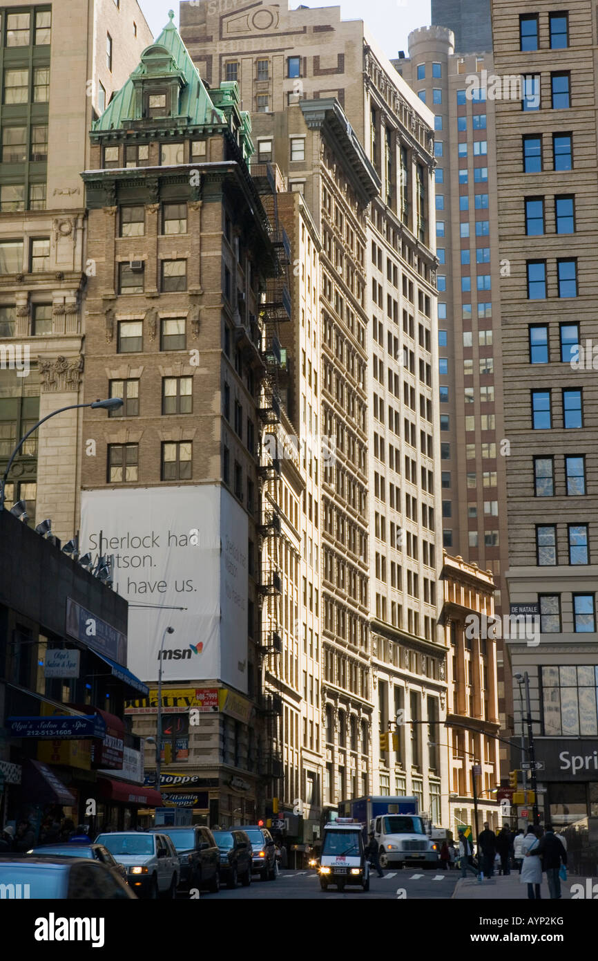 Maiden Lane Financial District New York City lower Manhattan Stock Photo