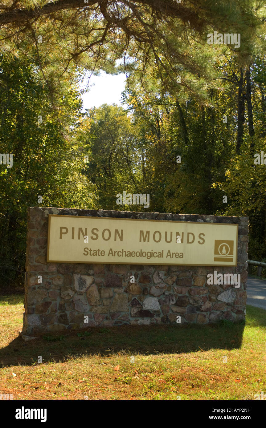 Pinson Mounds State Archaeological Park near Pinson Tennessee Stock