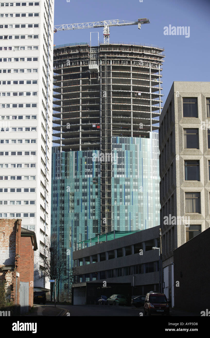 Beetham Towerat Holloway Circus a mixed use tower block being built in the centre of Birmingham England UK Stock Photo