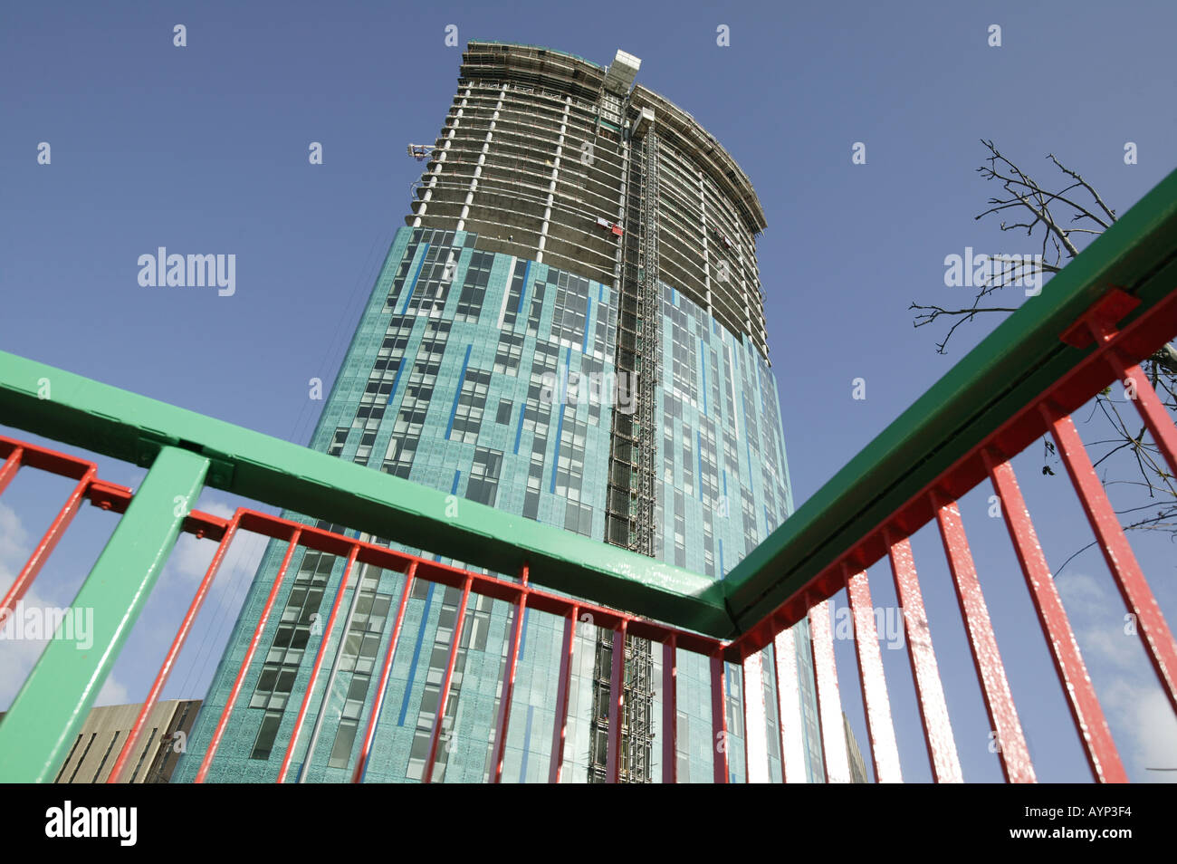 Beetham Tower at Holloway Circus a mixed use tower block being built in the centre of Birmingham England UK Stock Photo