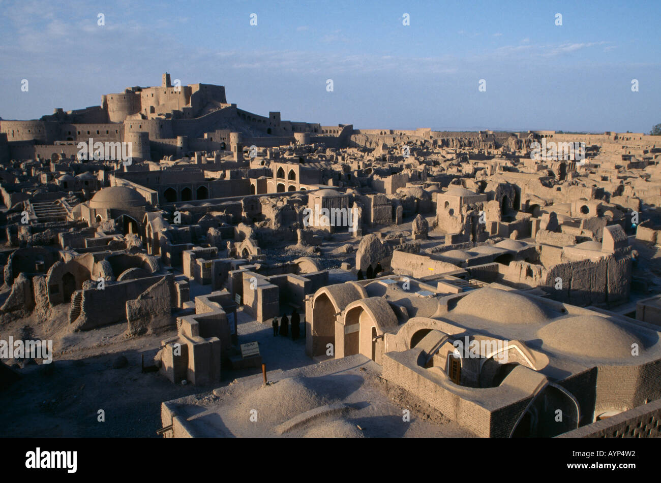 IRAN Central Asia Middle East Kerman Province Bam Arg e Bam Citadel castle fort and old mud brick city before 2003 earthquake Stock Photo