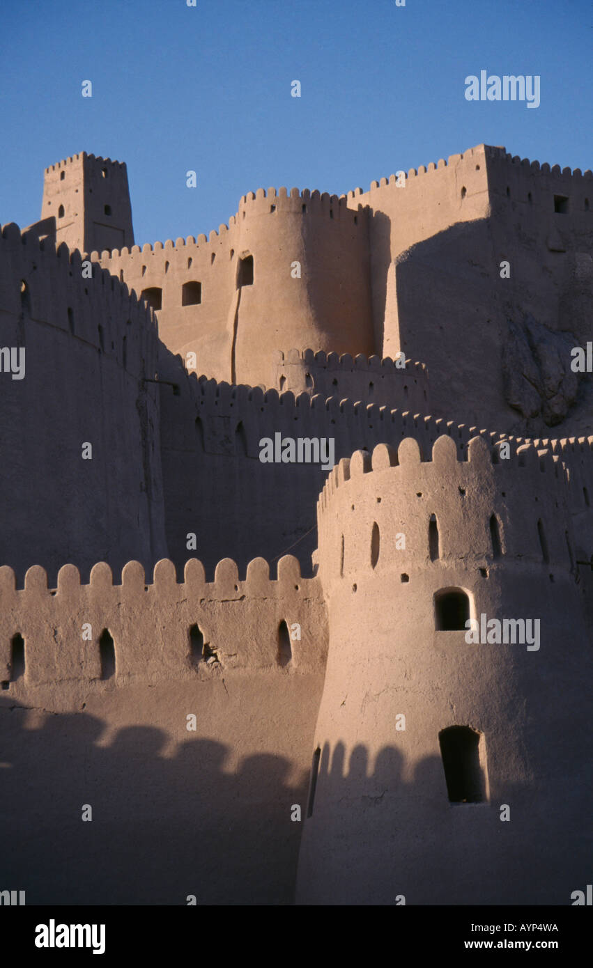 IRAN Central Asia Middle East Kerman Province Bam Arg e Bam Citadel castle fort before the 2003 earthquake destroyed the town Stock Photo