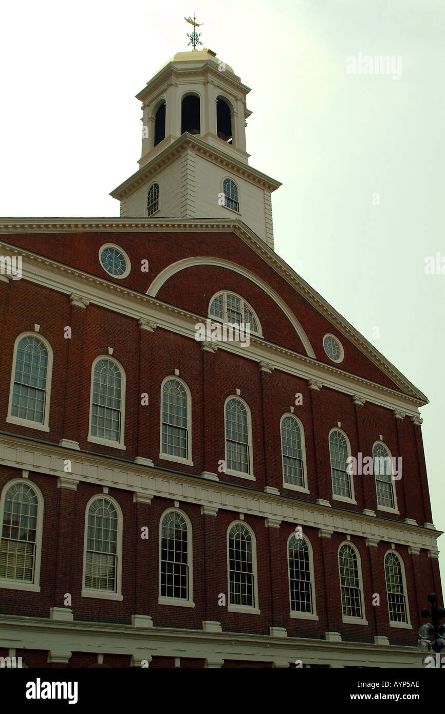 Faneuil Hall on the Freedom Trail Boston Massachusetts USA Stock Photo