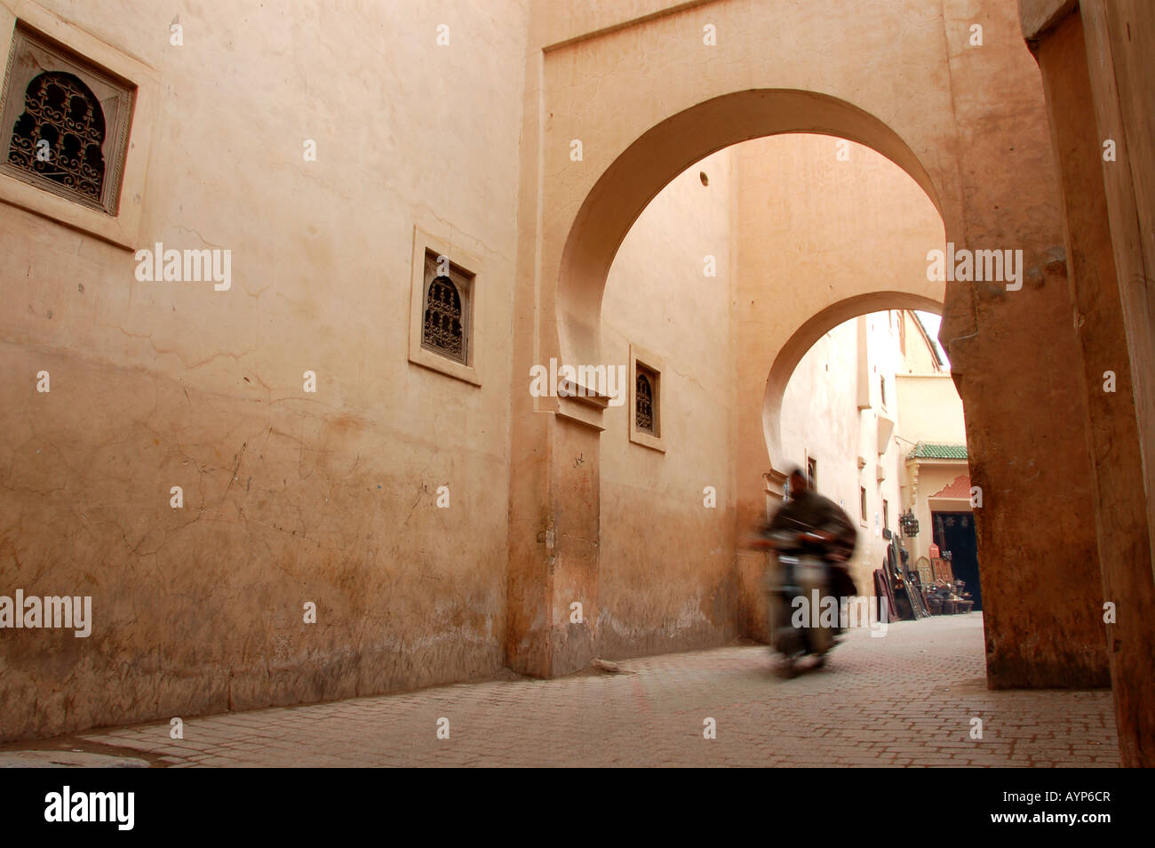 A scooter in the Medina (Old Town), Marrakech, Morocco Stock Photo Alamy