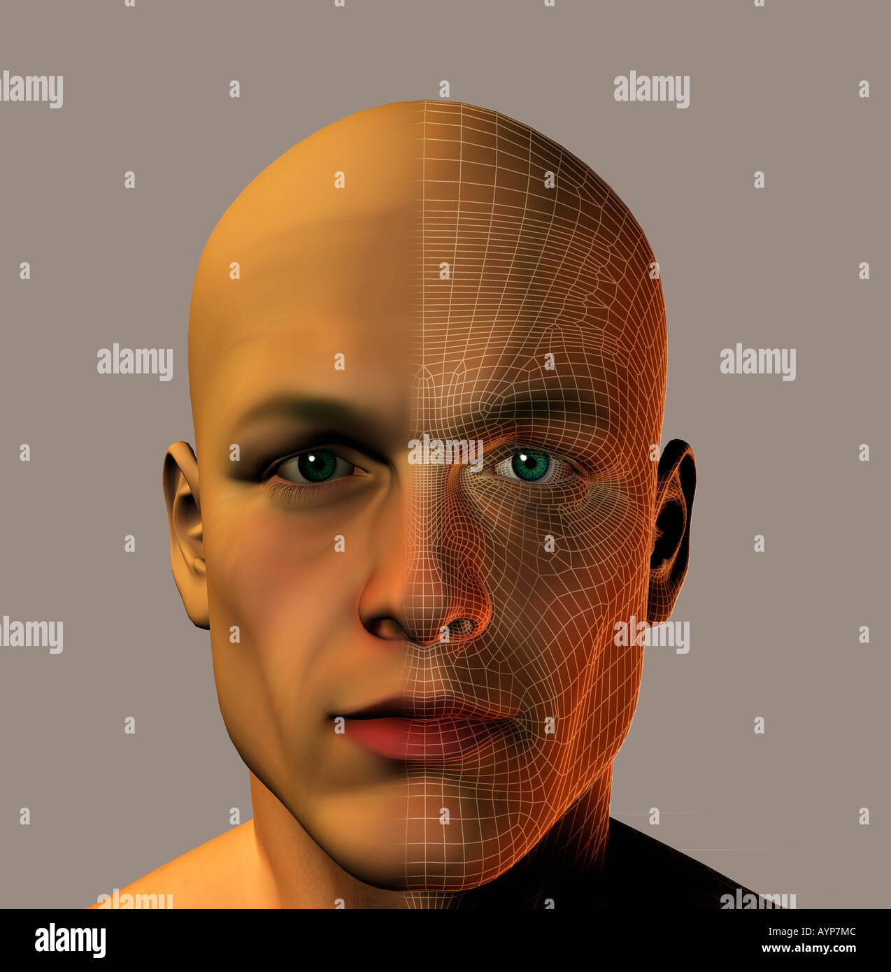 Computer generated face hi-res stock photography and images - Alamy