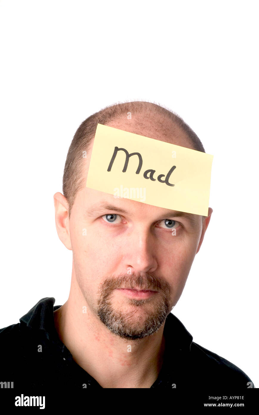 mental health looney mad maddness lock up looney bin mad house Stock