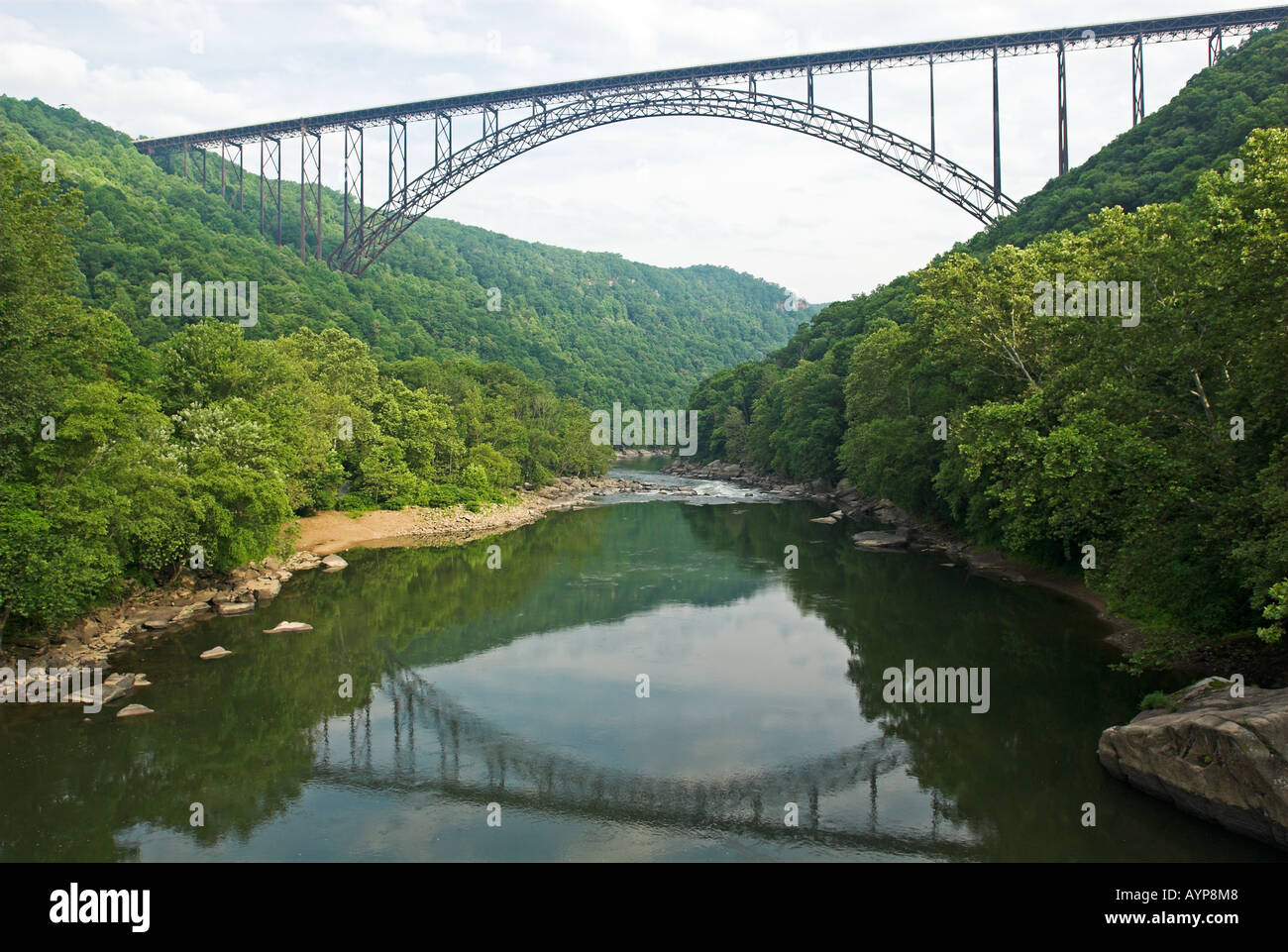 New River Bridge, Fayette County, West Virginia, USA Stock Photo