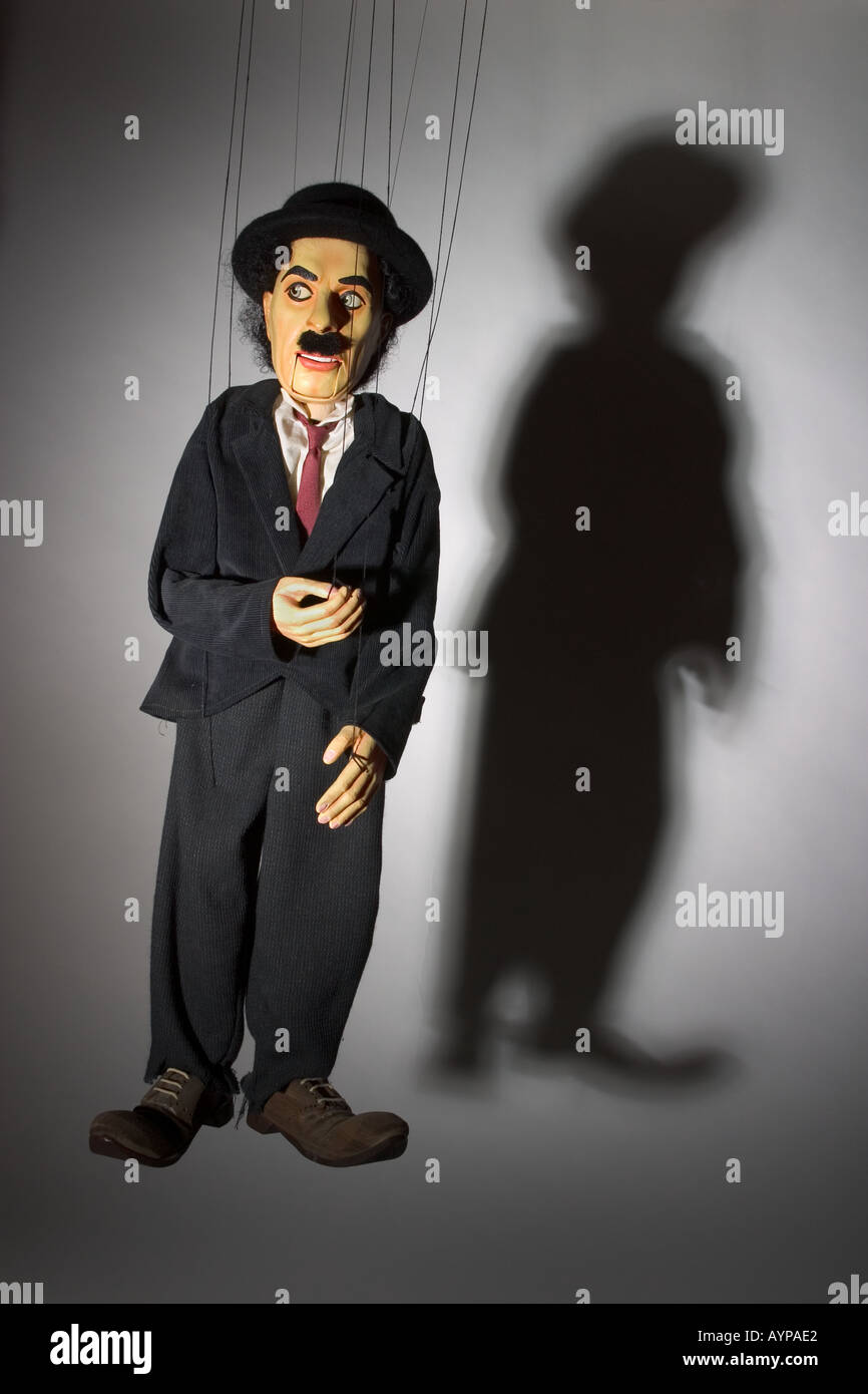 Charlie Chaplin puppet Stock Photo