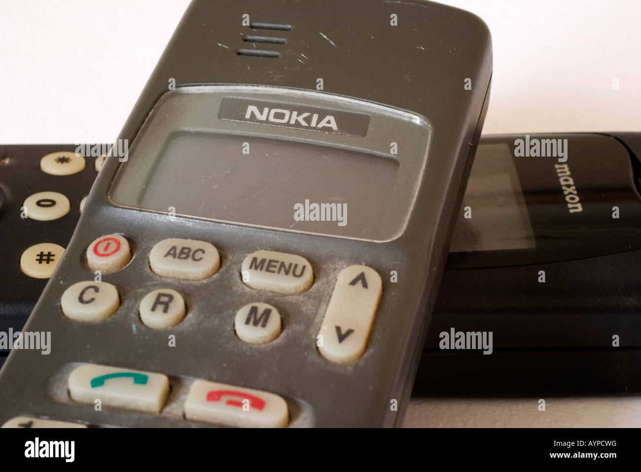 Ancient dusty Nokia mobile phone Stock Photo