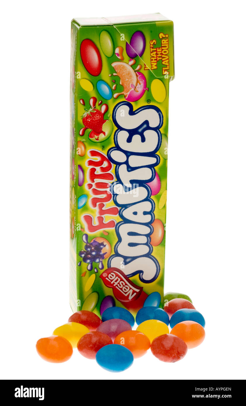 Packet of Fruity Smarties Stock Photo Alamy