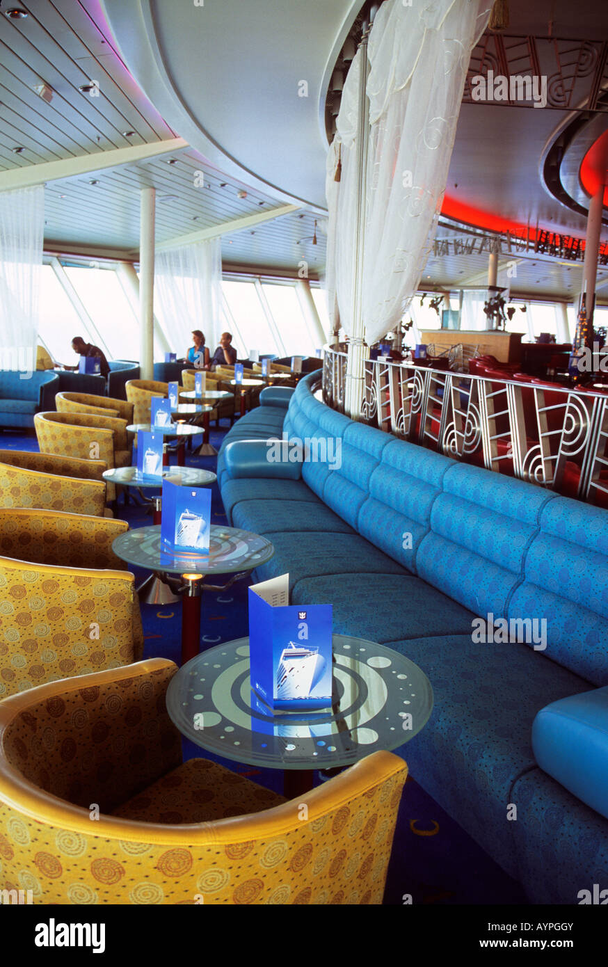Crows Nest Observation Lounge on the Royal Caribbean cruise ship