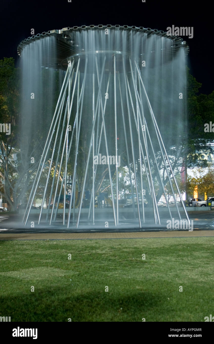 The cauldron from the Sydney Olympic Games redesigned as a water feature Stock Photo