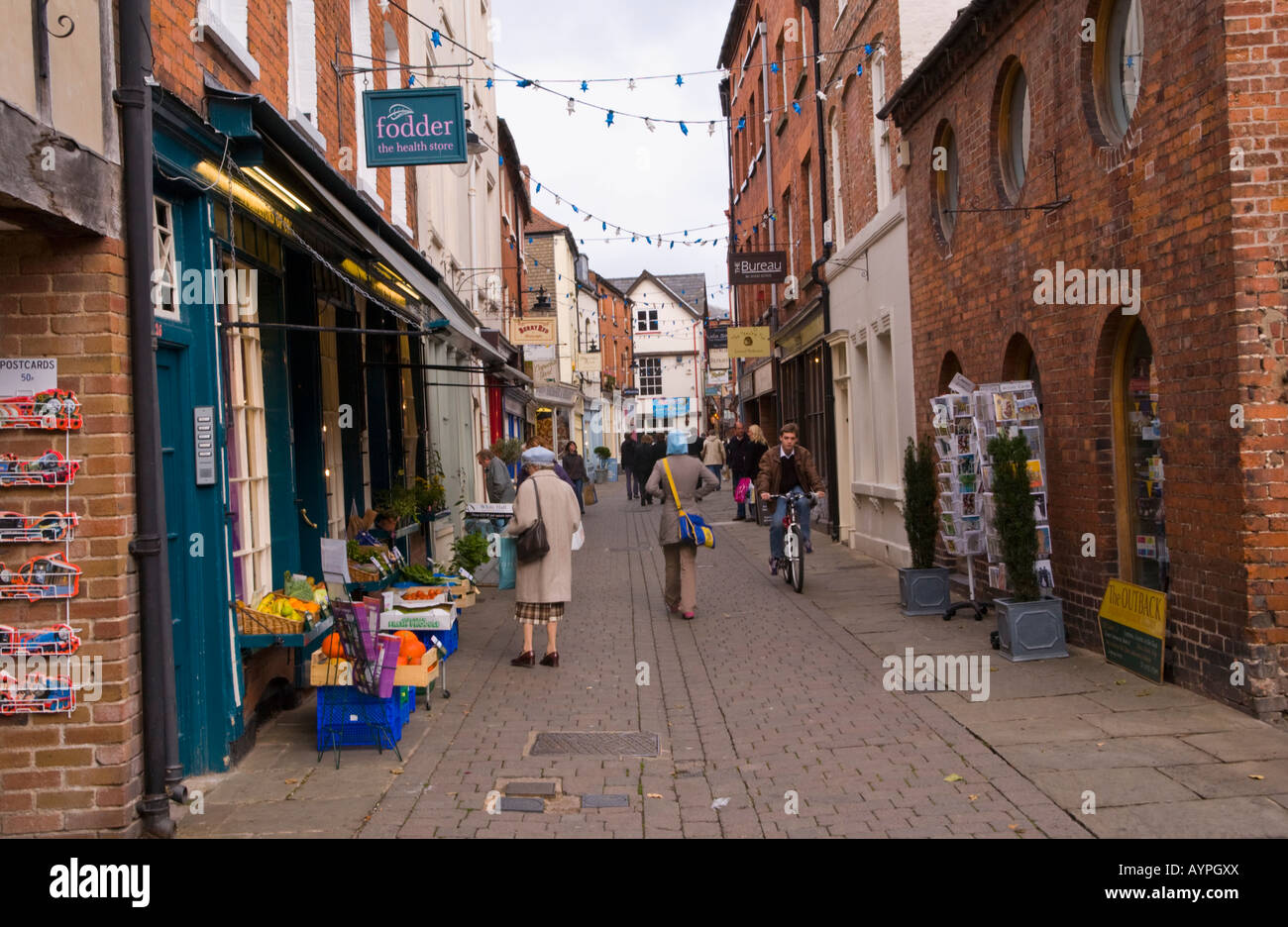Church Street Hereford Herefordshire England EU UK a narrow pedestrian