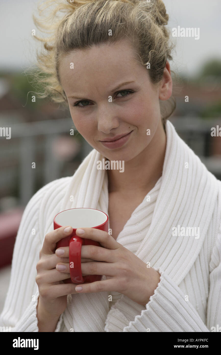 Woman in a red top hi-res stock photography and images - Alamy