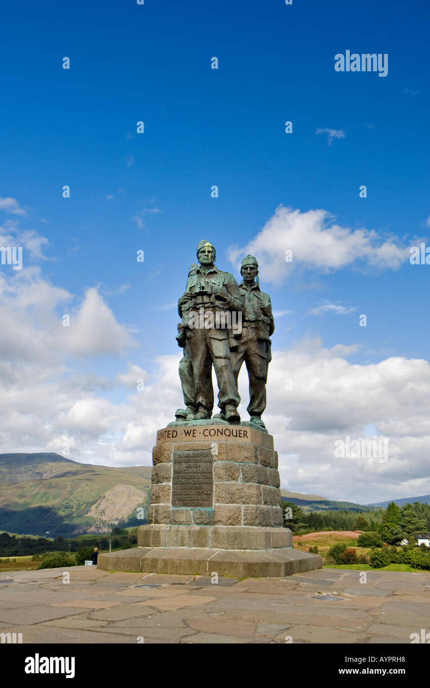 Commando Memorial Near Spean Bridge Scotland Stock Photo