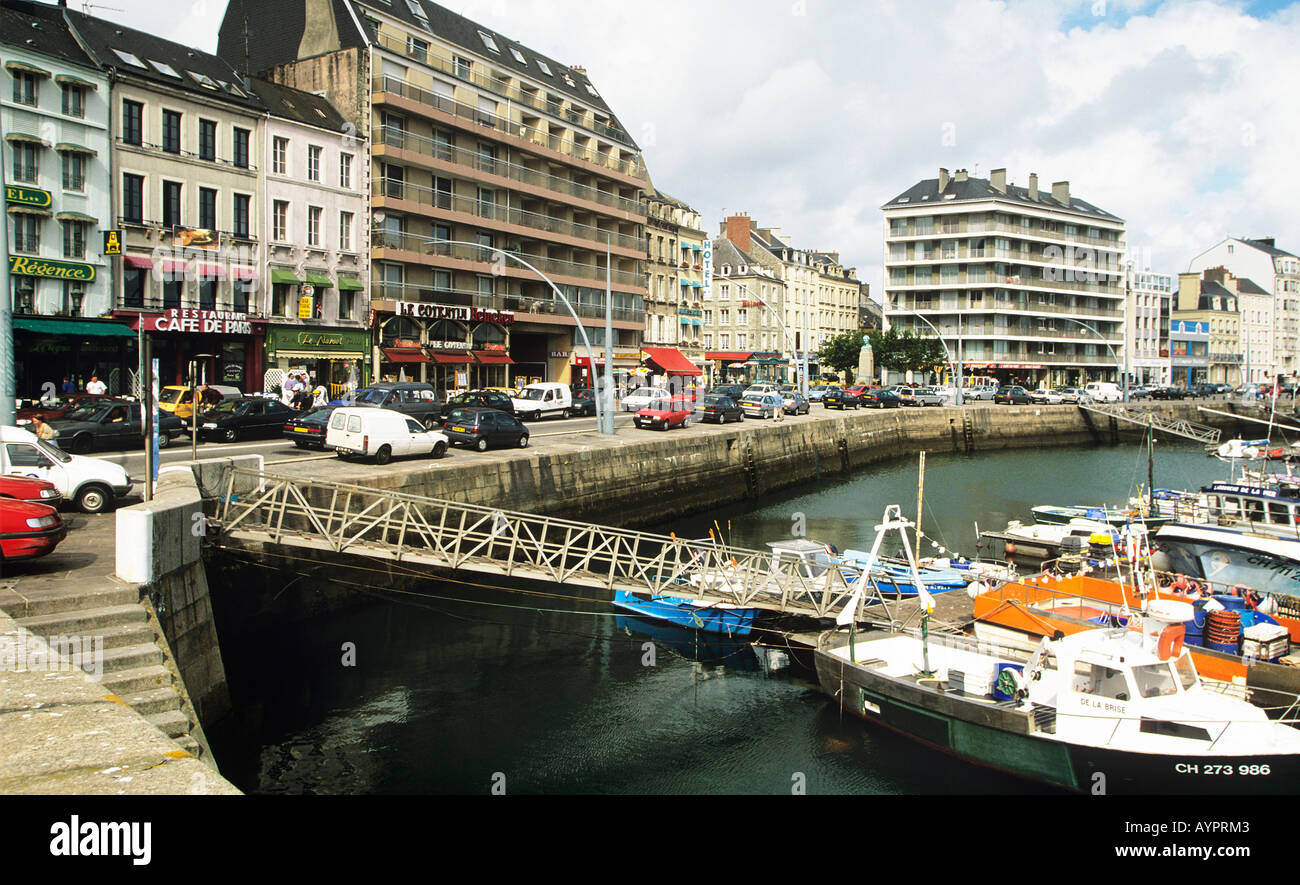 Boats at the Inner Port of Cherbourg Stock Photo Alamy