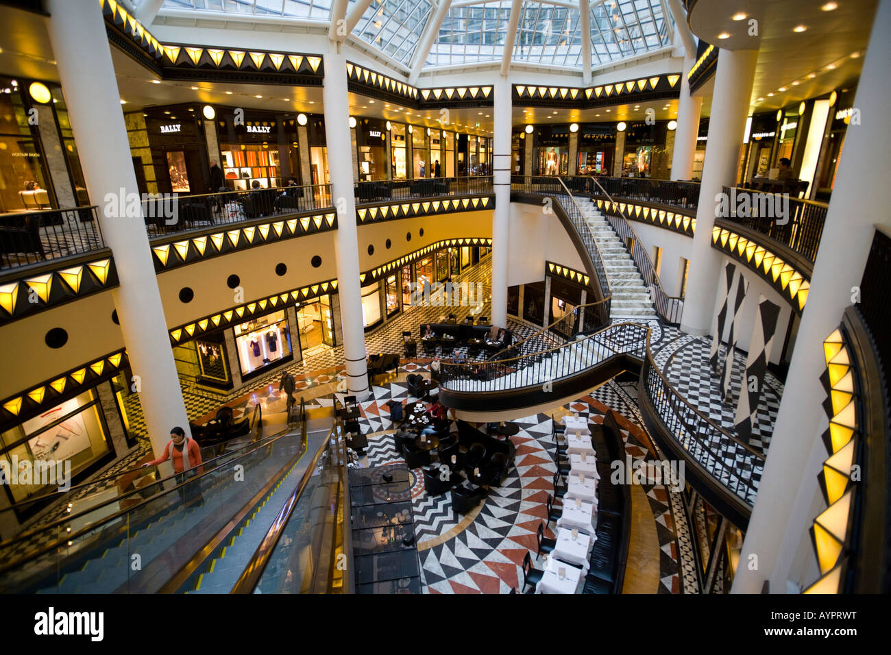 Noble Shopping-Center Quartier 206, Friedrichstrasse, Mitte, Berlin, Germany, Europe Stock Photo