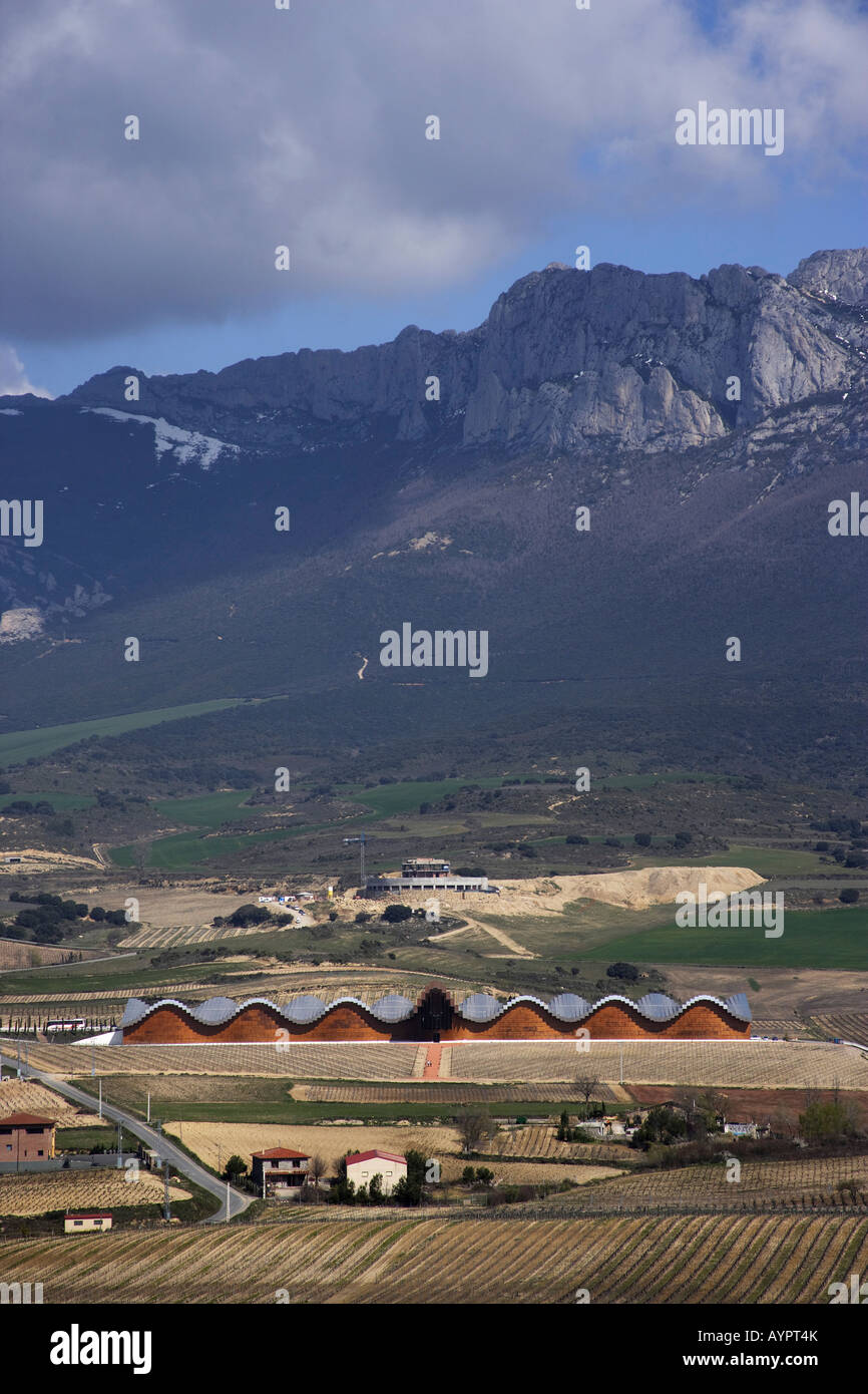 Panoramic view of Rioja, Catalonia, Spain Stock Photo