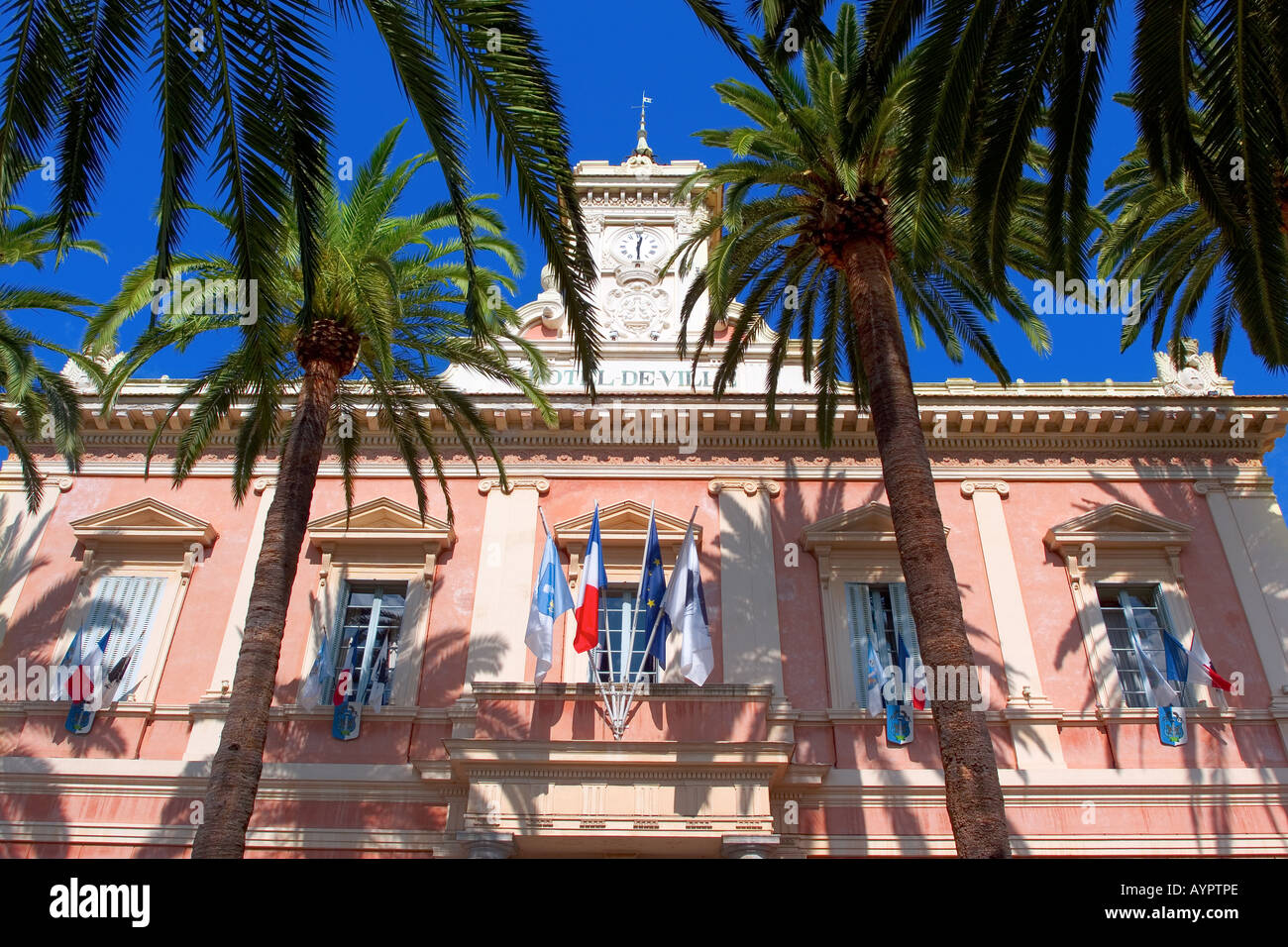 town hall in Ajaccio Corsica France Stock Photo