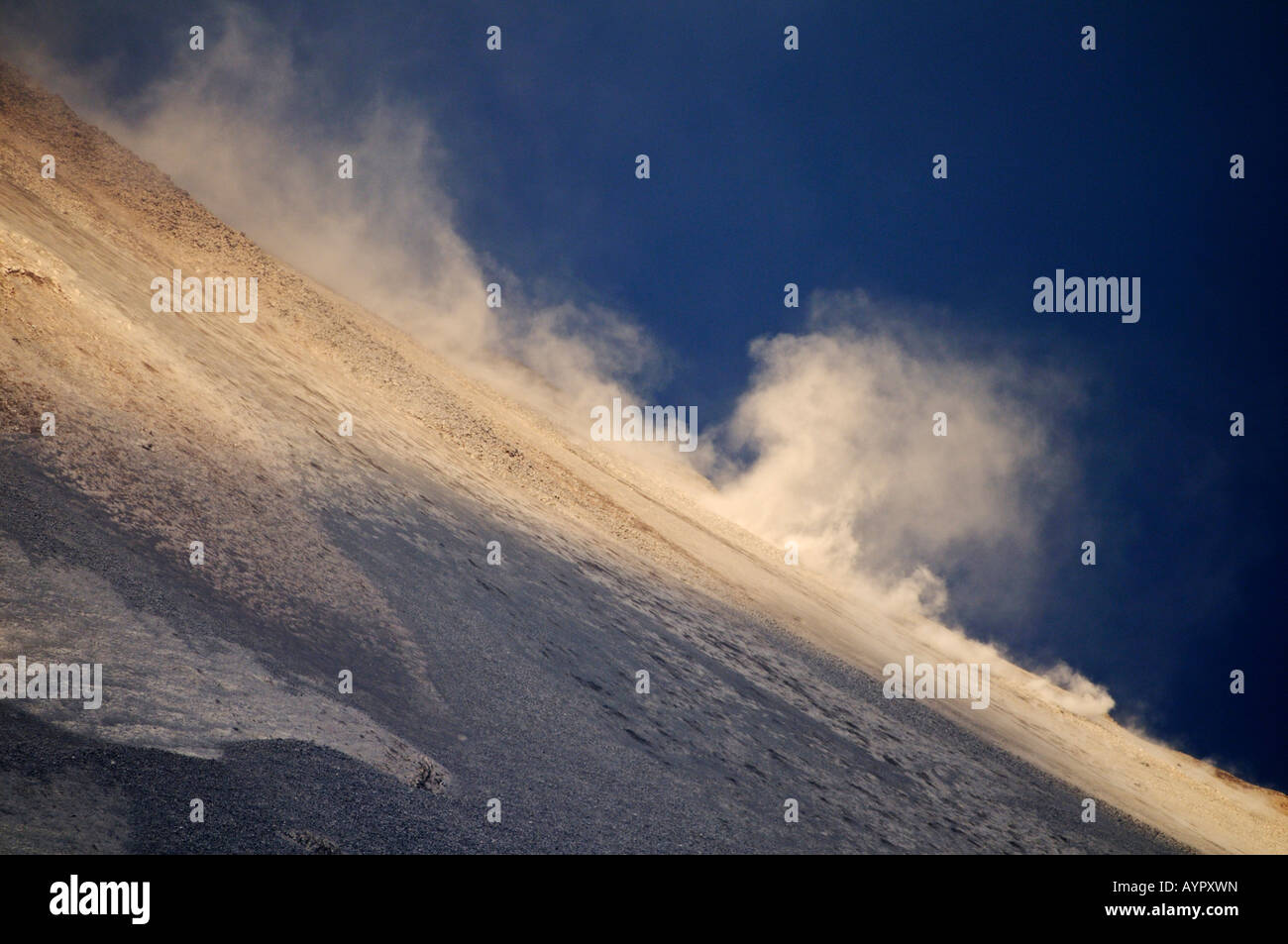 Eruption of ashes at Arenal volcano, Costa Rica, Central America Stock Photo